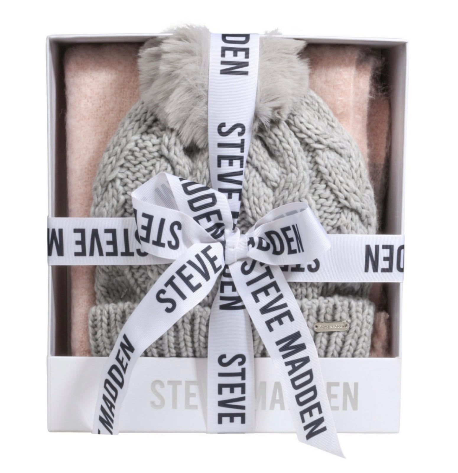 Steve Madden Ladies’ Hat & Scarf Gift Set