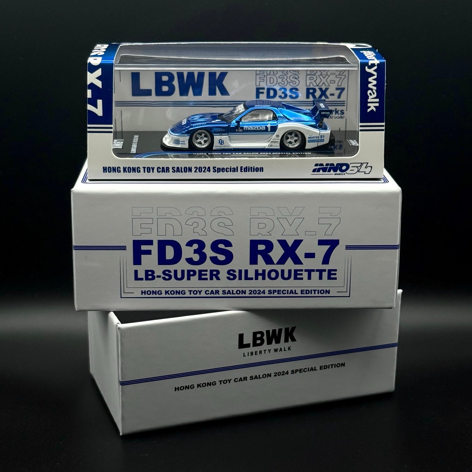 INNO64 LBWK Mazda RX-7 FD3S LB-Super Silhouette Hong Kong Toy Car Salon CHASE!