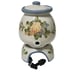 1988 Louisville Stoneware Country Flower Beverage Dispenser Crock DuPont Red Blu