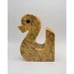 Vintage 1960's Italian Handcarved Alabaster Stylized Duck Bookends