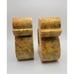 Vintage 1960's Italian Handcarved Alabaster Stylized Duck Bookends