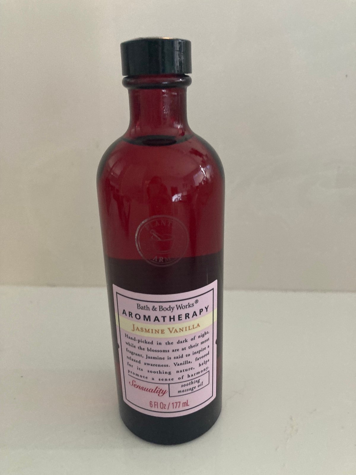 New Bath Body Works Sensual Aromatherapy Jasmine Vanilla Massage Oil 6 oz