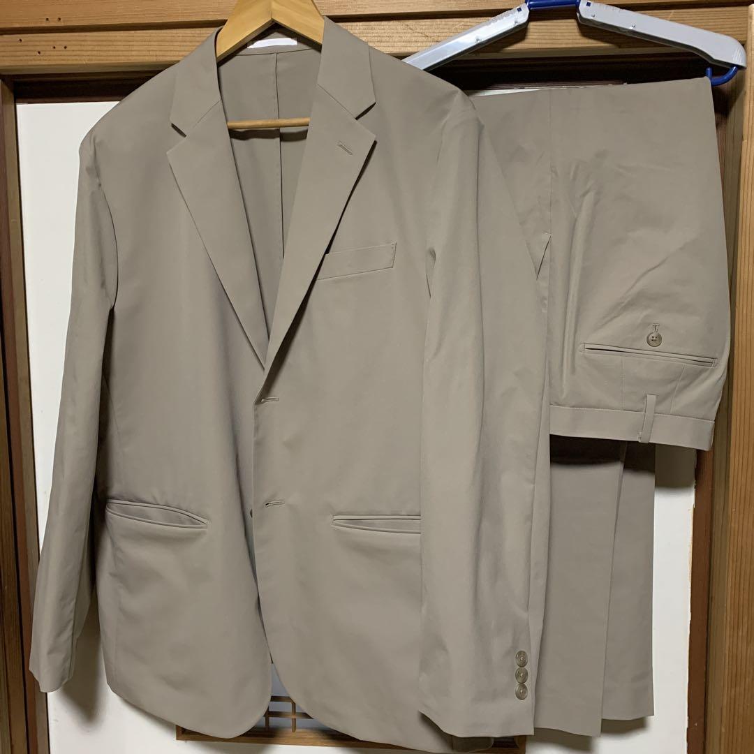 Beige Casual Suit Jacket and Pants Set