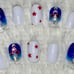 Red White n Blue Press On Nails