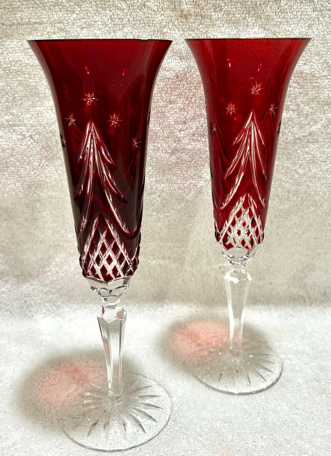 Waterford Christmas Tree Champagnr Flute