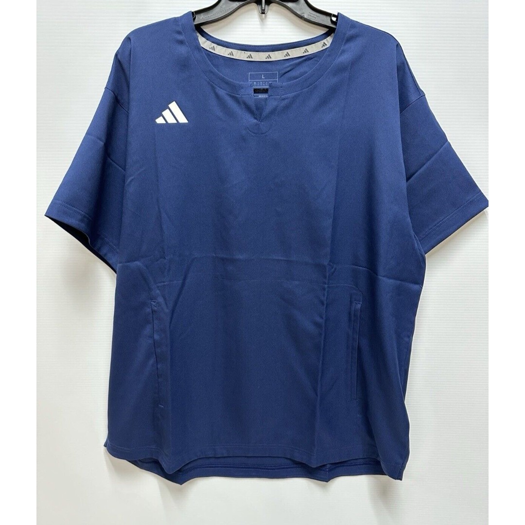 ADIDAS DGT Cage Jacket Men's Large, XL Navy Blue Players Coaches Batting Top NWT