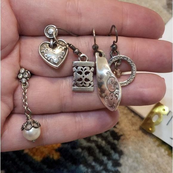 Brighton lot of single earrings