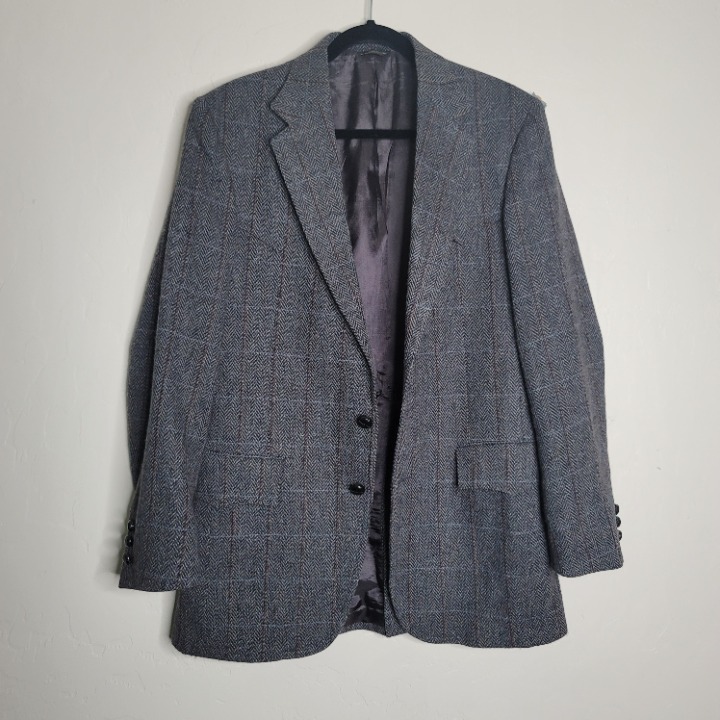 Vtg LEVIS Tailored Classics Tweed Blazer Jacket Sport Coat Western Mens