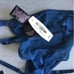 Victoria's Secret vintage green swarovski nylon strappy bra v string panty set V