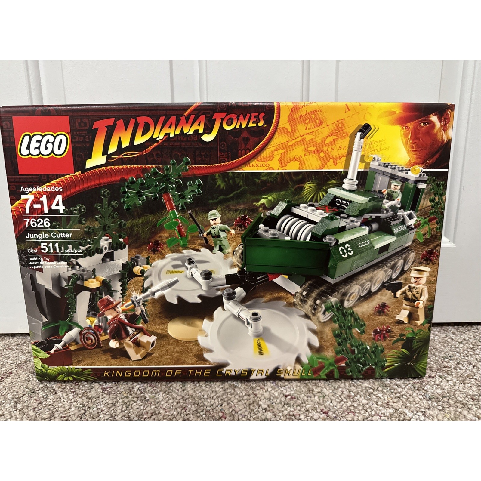 Lego 7626 INDIANA JONES Jungle Cutter - Kingdom Of the Crystal Skull NIB 2008