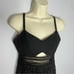 Rebecca Taylor Piqué Cutout Lace Overlay Midi Dress Black Dark Romantic Sz 4