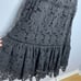 Rebecca Taylor Piqué Cutout Lace Overlay Midi Dress Black Dark Romantic Sz 4