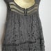 Rebecca Taylor Piqué Cutout Lace Overlay Midi Dress Black Dark Romantic Sz 4
