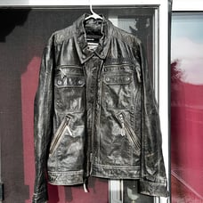 Genuine Black Harley Davidson Men's Jacket-Genuine Motorclothes - Buffalohide 2X