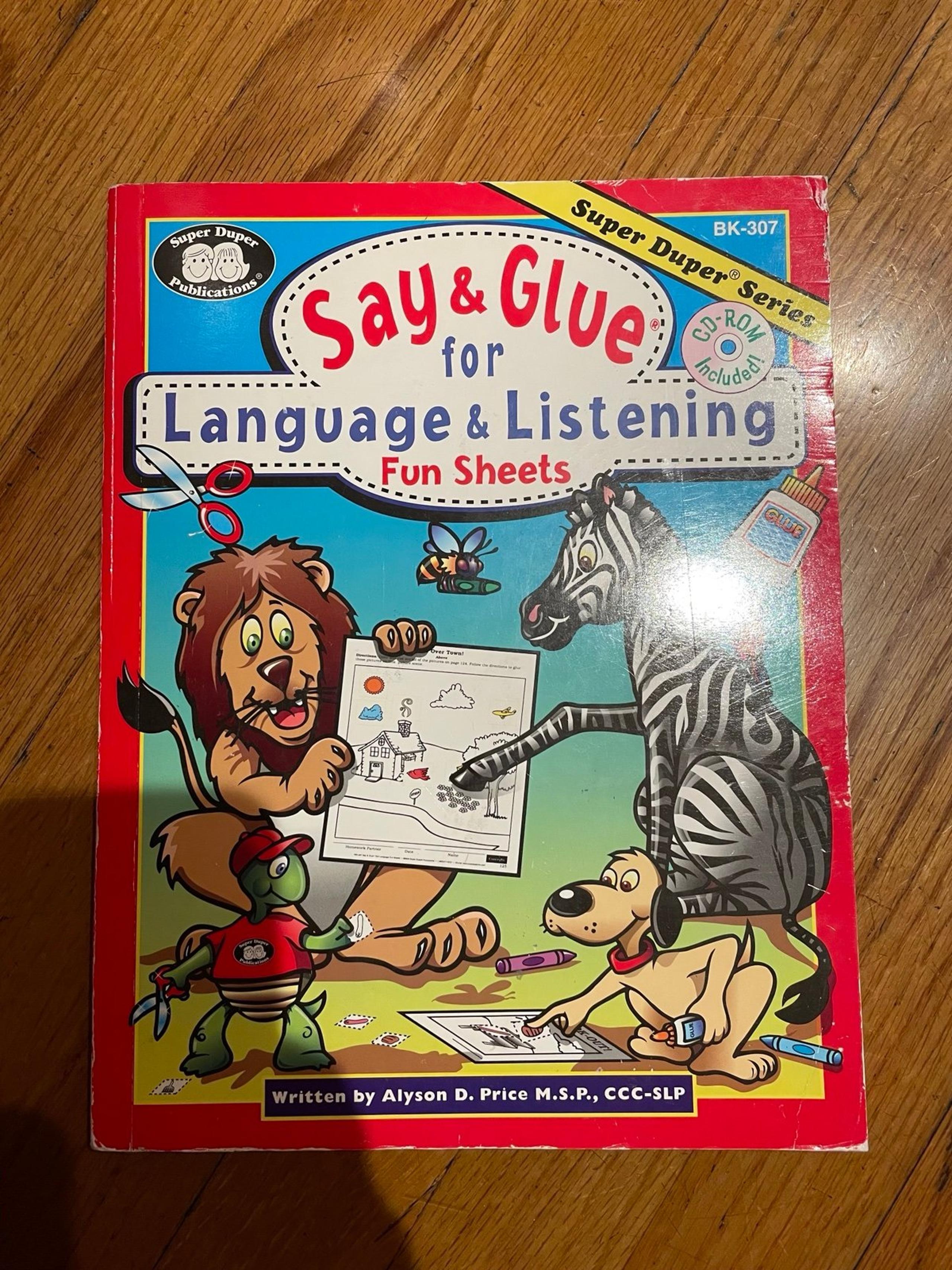 Say and Glue for Listening and Language workbook