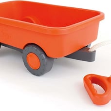 Green Toys Wagon, Orange - Pretend Play, Motor Skills, Kids Outdoor Toy Vehicle