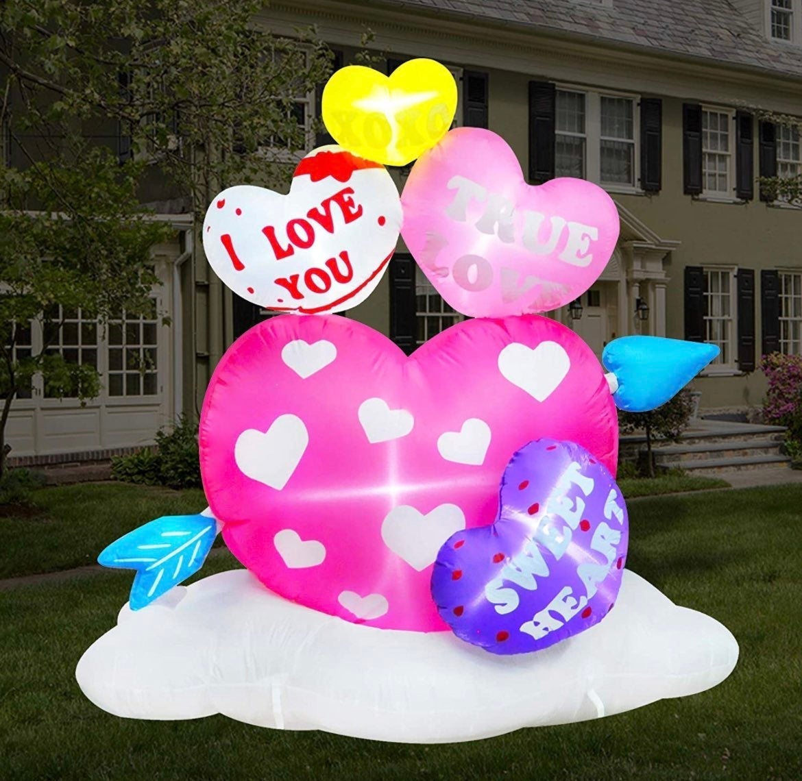 6ft Inflatable Valentine Hearts