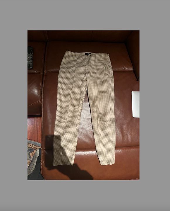 Theory Plaid Pants, size 4