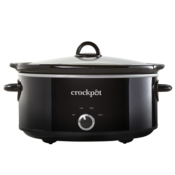 7-Quart Manual Slow Cooker, Black-nbmv9
