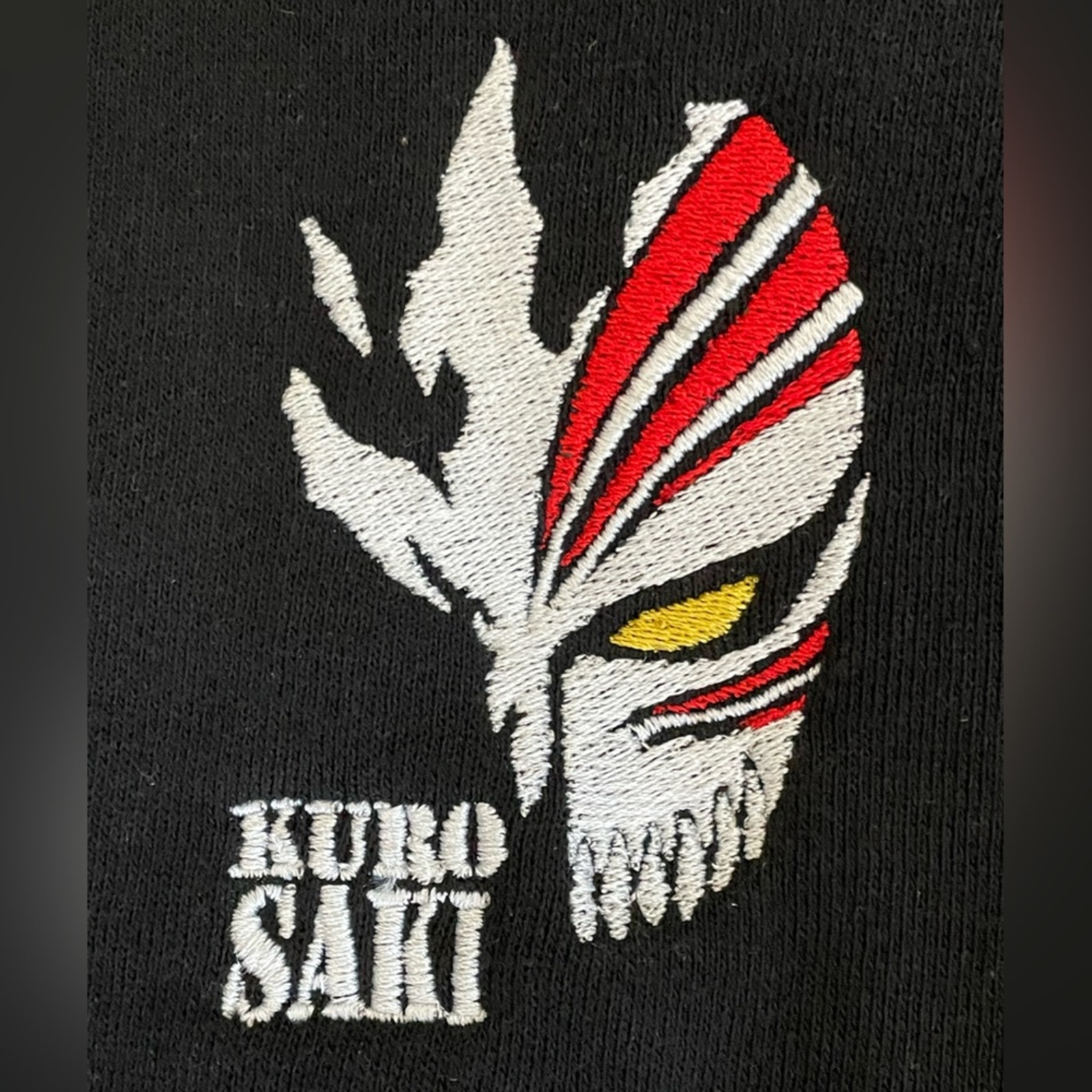 Independent Trading Co. Hollow Mask KuroSaki embroidered Black Hoodie Size Large