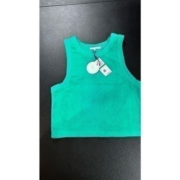 NIA LUCERNE TERRY TANK GREEN SIZE L P1-72 NEW