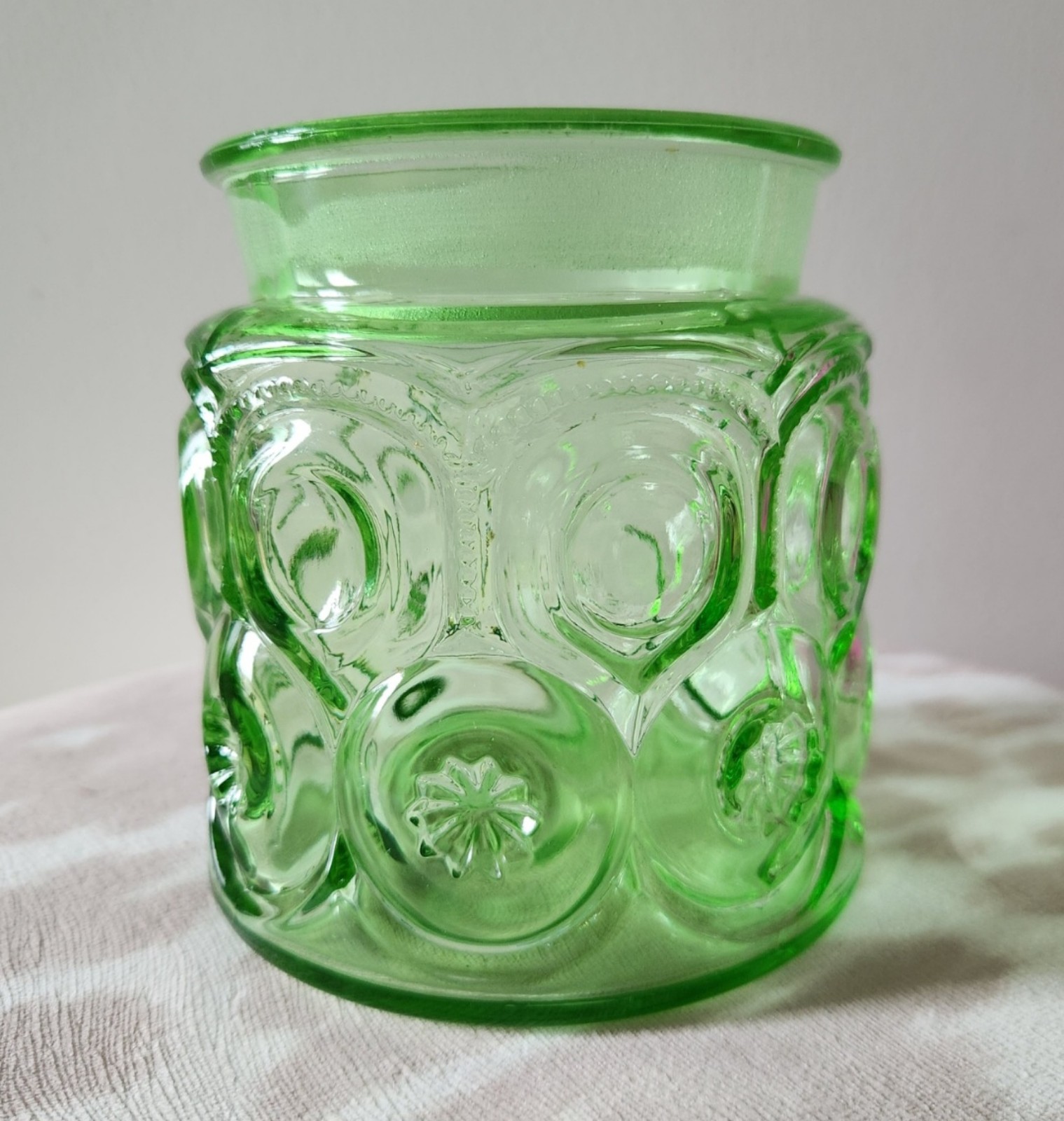 LE Smith HTF Apple Green Canister (No lid) Second Smallest size