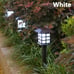 12Pcs Solar LED Pathway Lights Outdoor Waterproof Walkway Garden Decor, White