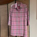 LL Bean Wool Pink Plaid Woven Cross Hatch Peacoat Trench Coat
