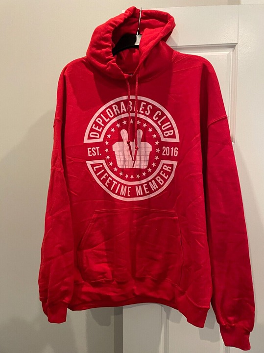 Exclusive Deplorables Club Hoodie - Lifetime Member Republican Trump MAGA