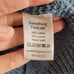 Something Navy Hattie blue ruffle mockneck bow cuff sleeve knit sweater top