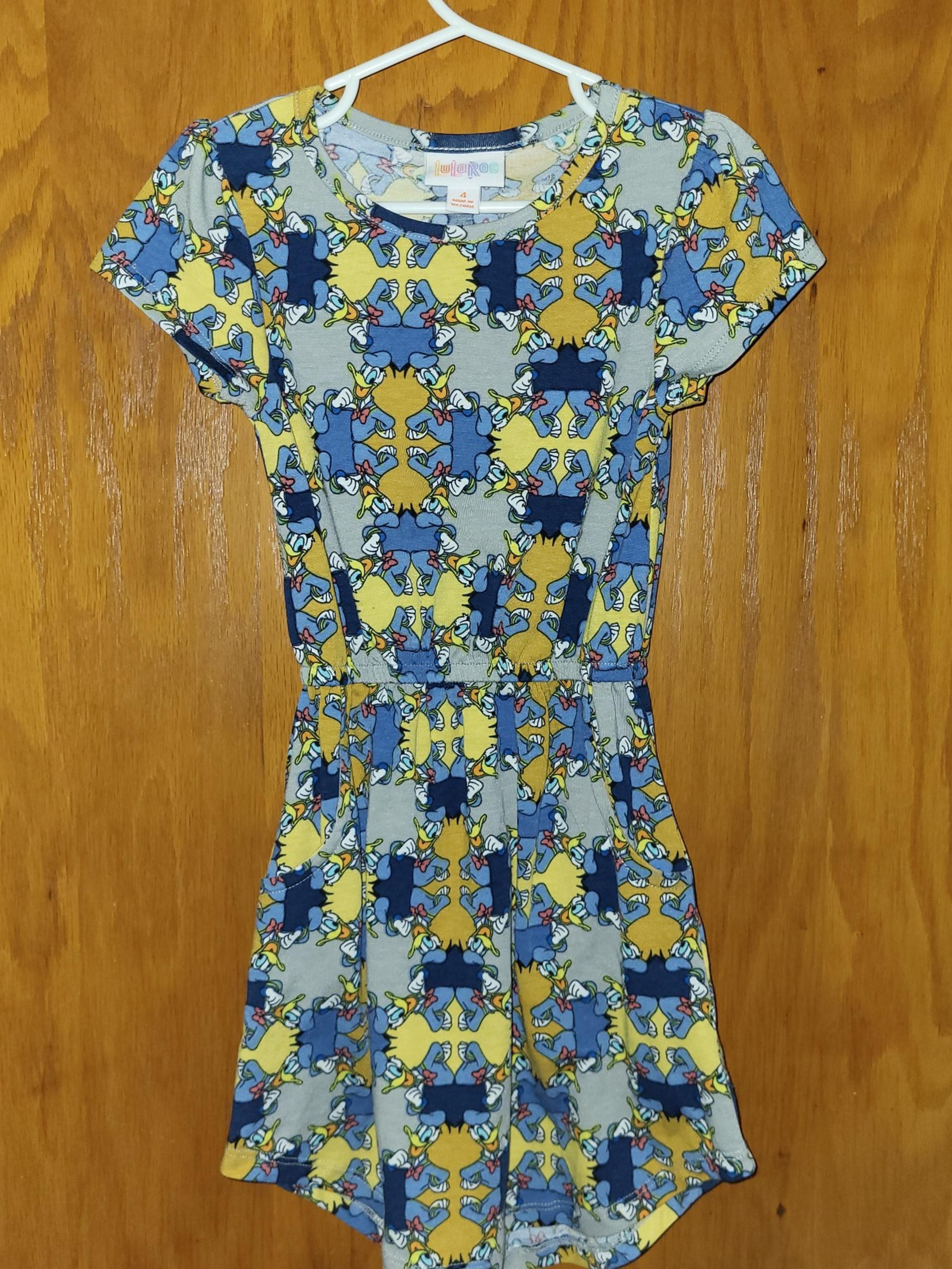 Lularoe Disney Donald Duck dress size 4