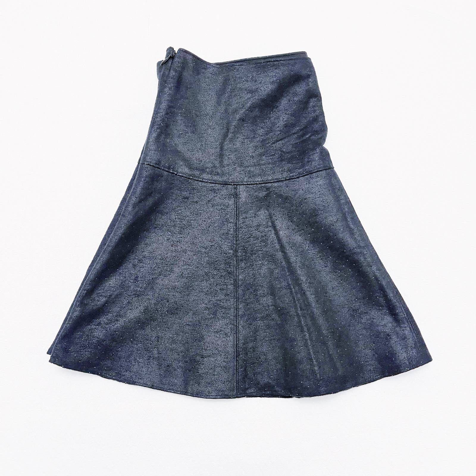Club Monaco Irina Skirt A Line SZ6 Black