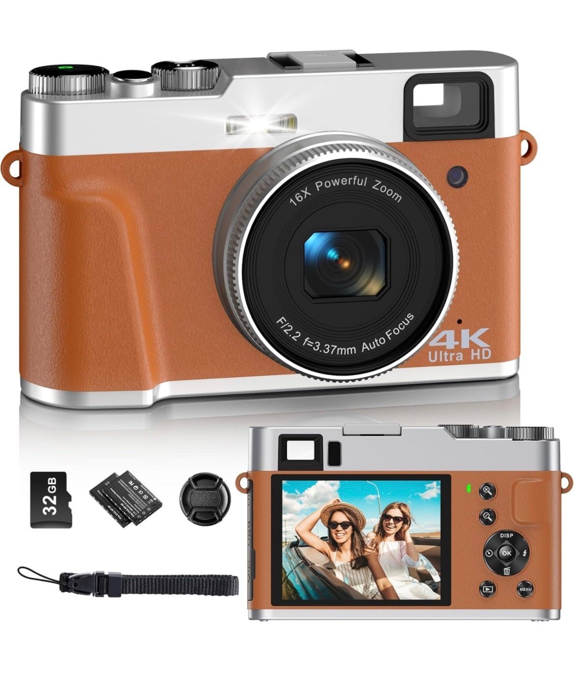 4K Digital Cameras for Photography - 48MP Autofocus Point