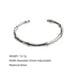 The Bamboo II Cuff Bracelet in 925 silver