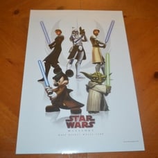 STAR WARS WEEKENDS 2009 RARE CALENDAR CUT POSTER DISNEY WORLD HOLLYWOOD STUDIOS