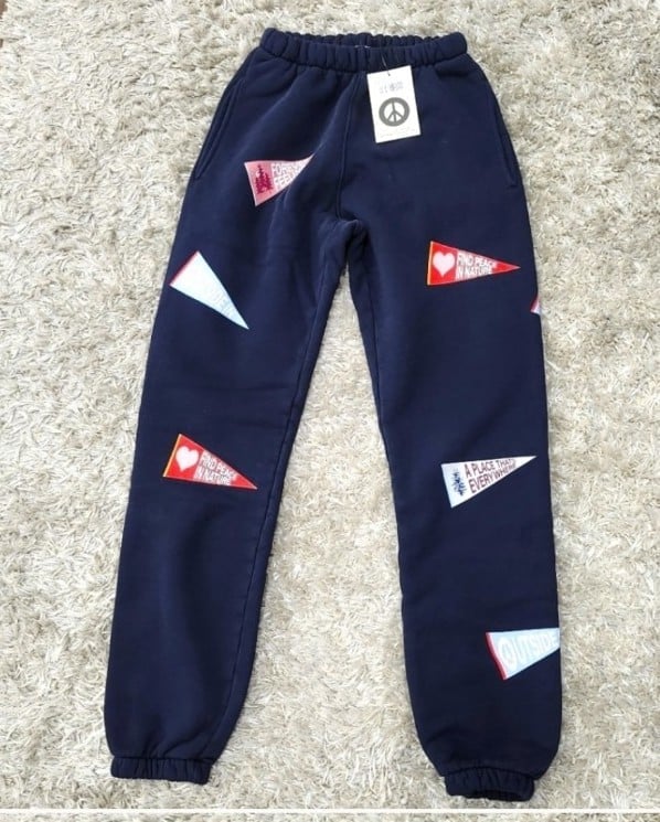 200 RARE Madhappy outdoor flag navy sweatpants sze Xsmall