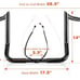 NEW Pre-wired 12 Street Glide Handlebars 1.25 Fat Ape Hangers for Harley