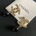 Letter double C earrings