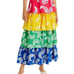 Aqua x Studio 189 Rainbow Leaf Print Maxi Skirt Size XS New With Tags