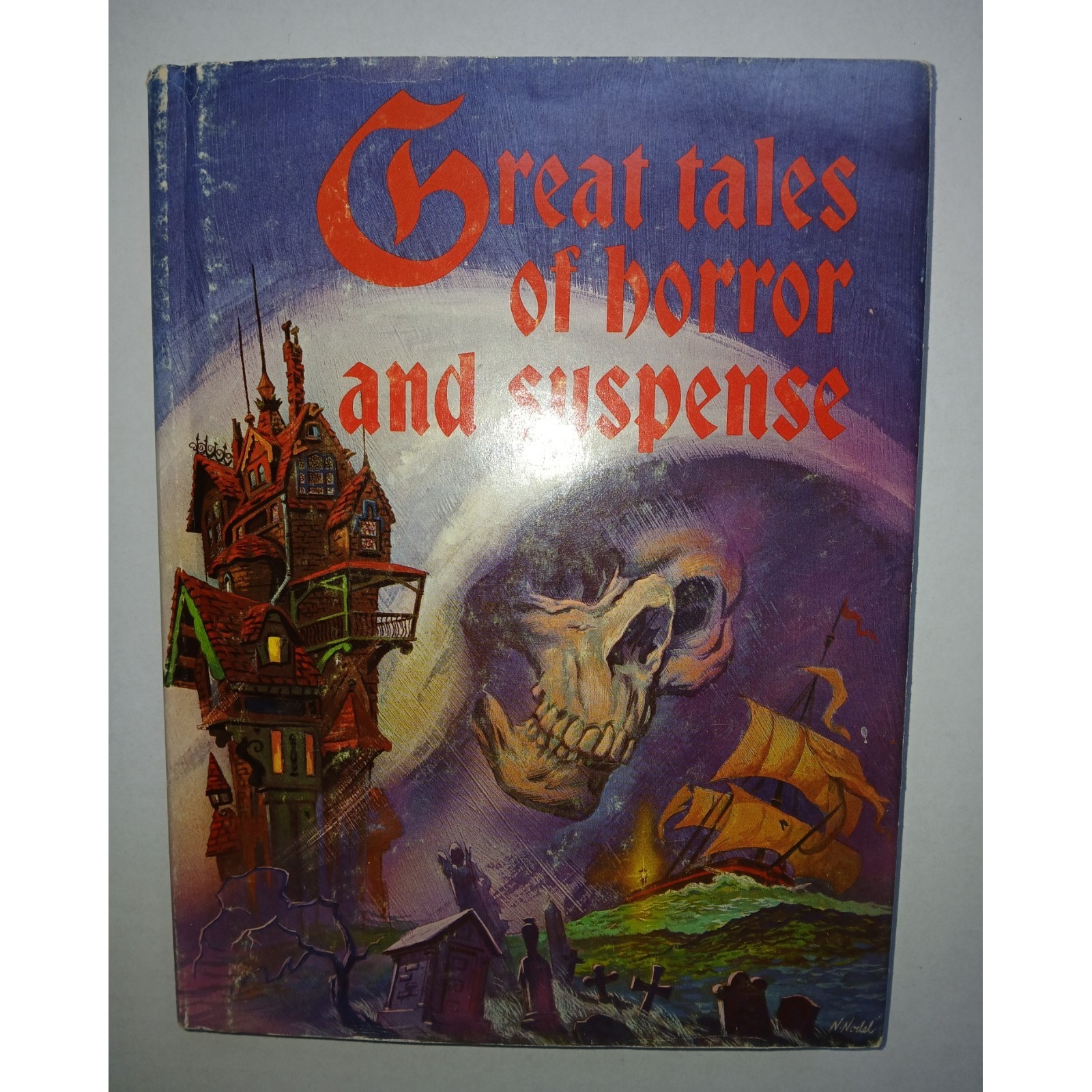 Great Tales of Horror and Suspense Used HC 1974 Dracula Edgar Allen Poe More