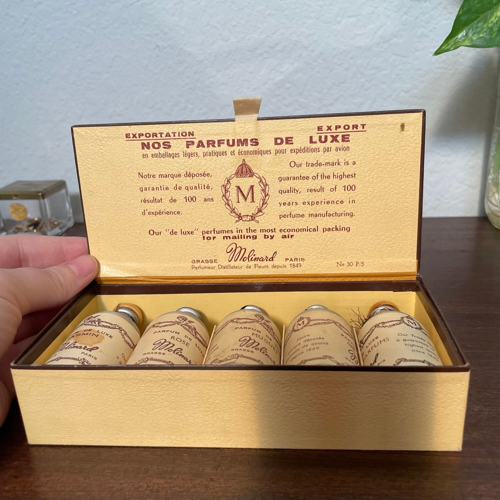 Empty Molinard Parfums de Grand Luxe perfume set