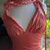 Salmon Cotton Halter Top Dress Size 4