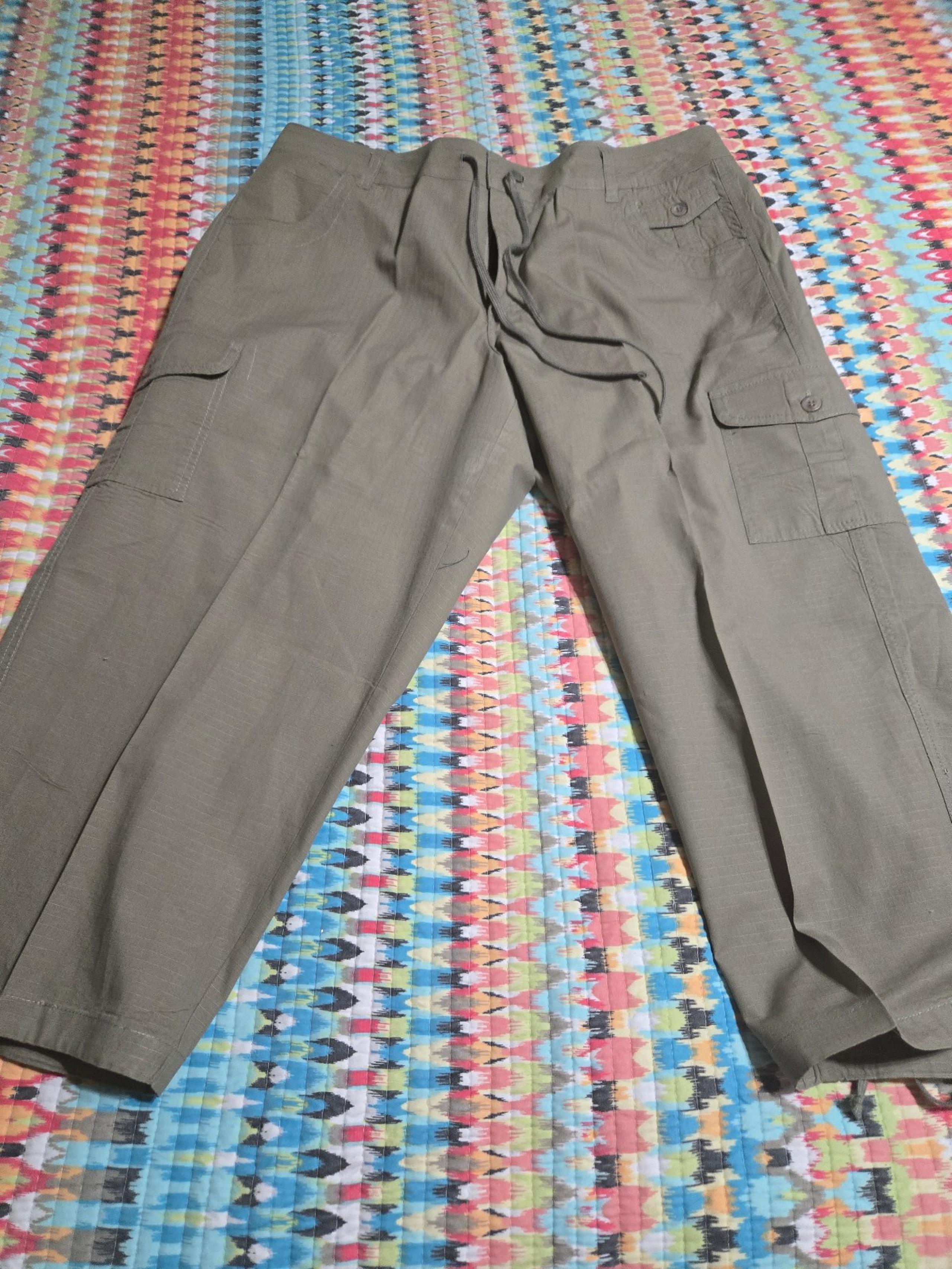 Womens Caribbean Joe olive green cargo pants size 16w