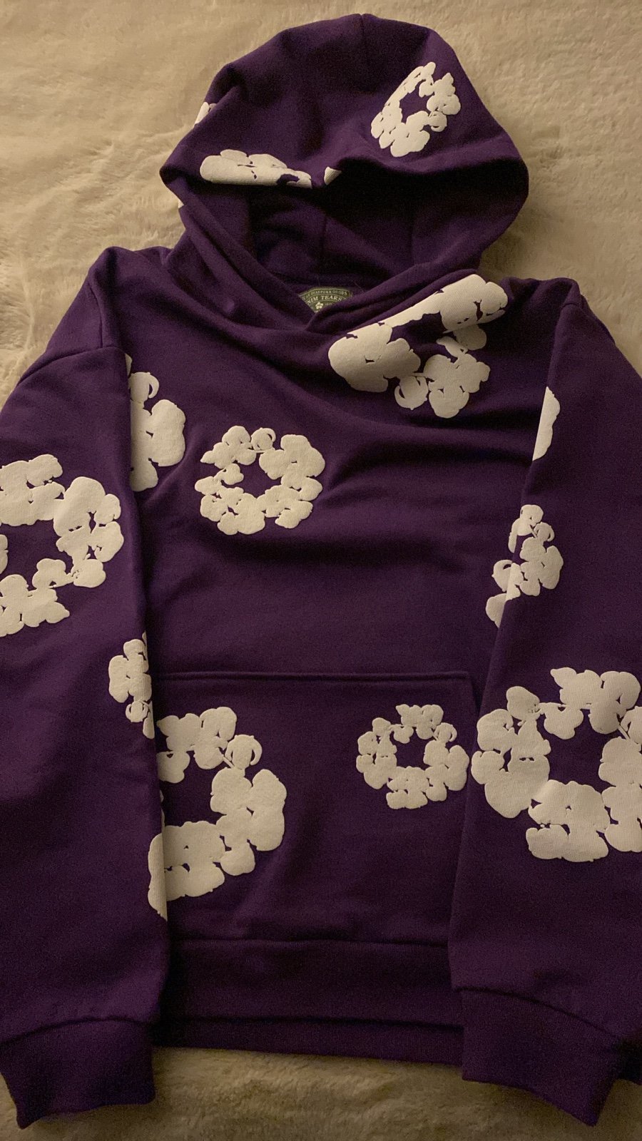 L purple Denim tears hoodie