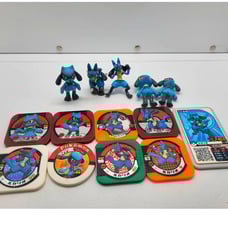 Lucario Riolu lot figures toy ﻿Finger Puppet Bandai Nintendo Tomy Tretta Ga Ole