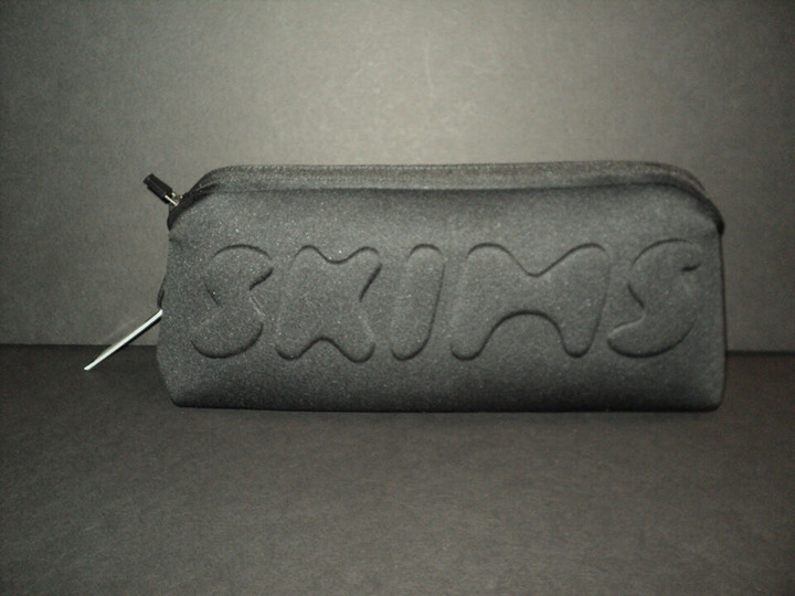 SKIMS Cosmetic Clutch Purse Bag by Kim Kardashian Onyx Black 13 x 5 1/2 NEW