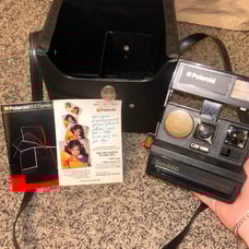 Polaroid with case