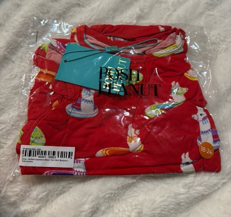 Posh peanut Emilio cap sleeve twirl with bodysuit 18-24mo