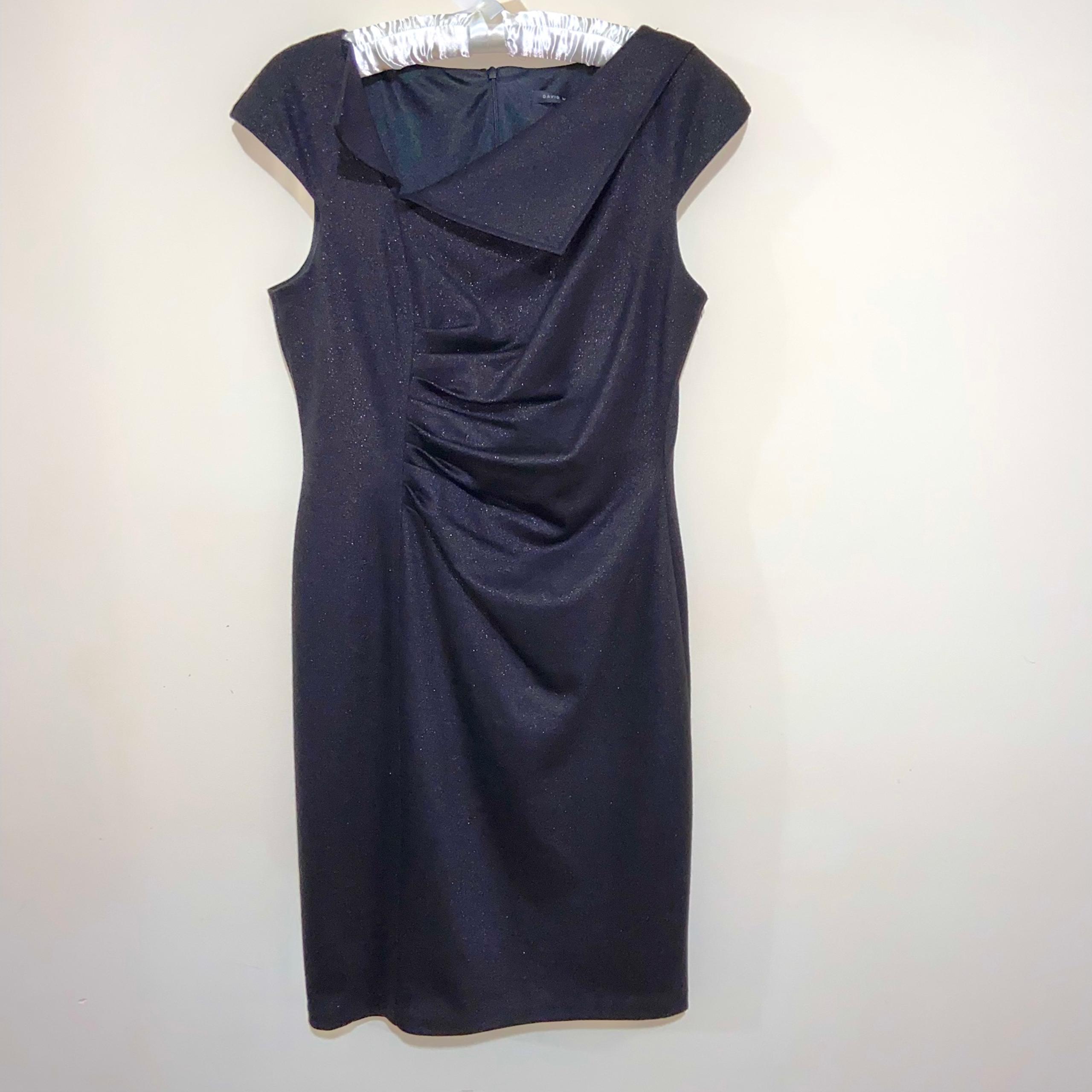 David Meister One-Shoulder Knee-Length Dress