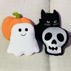 Target Halloween Decorative Throw Pillow - Ghost, Cat, Pumpkin & Skull NEW